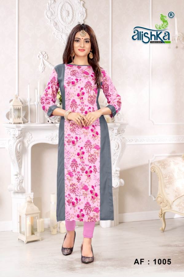Alishka Happy Heavy Rayon Printed Kurti